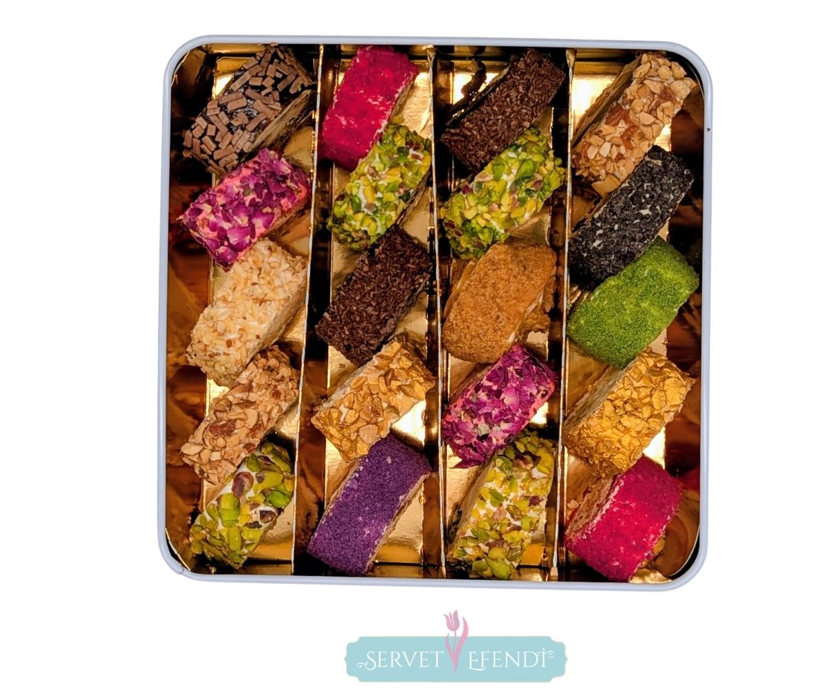 k badem (6) Karışık Premium Sarma Lokum-Hediyelik - Görsel 1